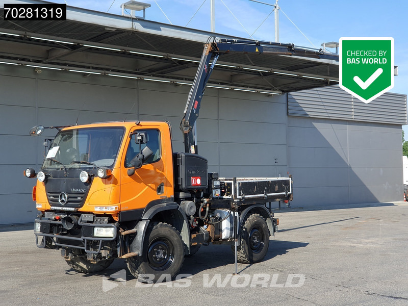 Mercedes-Benz U20 4X4 Hiab 022D-3 HIDUO Kran Crane Hydraulic Euro 5 - Dropside/ Flatbed truck, Crane truck: picture 1 Mercedes-Benz U20 4X4 Hiab 022D-3 HIDUO Kran Crane Hydraulic Euro 5 - Dropside/ Flatbed truck, Crane truck: picture 1