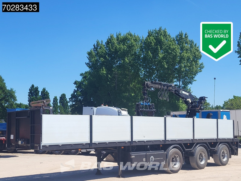 Pacton TPD347 TUV 02/26 2x Steering Axle Crane 16R - Dropside/ Flatbed semi-trailer: picture 1 Pacton TPD347 TUV 02/26 2x Steering Axle Crane 16R - Dropside/ Flatbed semi-trailer: picture 1
