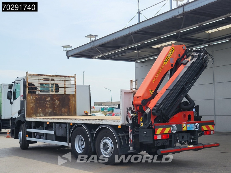 Dropside/ Flatbed truck, Crane truck Renault C 380 6X2 Palfinger PK 22002 EH Crane Optibrake Euro 6: picture 17
