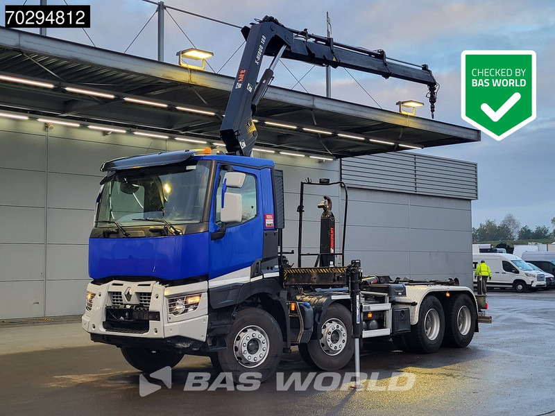 Renault C 430 8X4 HIAB X-Hiduo 188 B-2 Crane + Hook Full Steel Big-Axle Euro 6 - Hook lift truck, Crane truck: picture 1 Renault C 430 8X4 HIAB X-Hiduo 188 B-2 Crane + Hook Full Steel Big-Axle Euro 6 - Hook lift truck, Crane truck: picture 1
