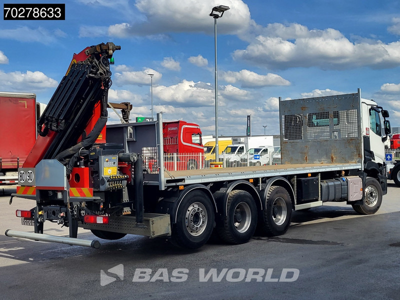 Dropside/ Flatbed truck, Crane truck Renault C 480 8X4 Palfinger 24.001 SLD5 Crane Liftachse Euro 6: picture 11