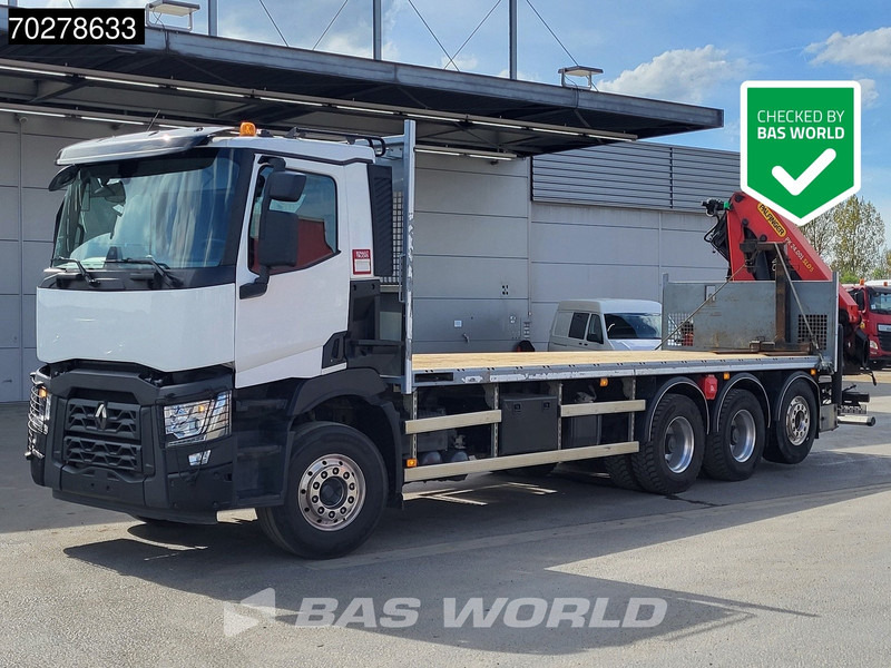 Renault C 480 8X4 Palfinger PK24.001 SLD5 Crane Kran Automatic Liftachse Euro 6 - Dropside/ Flatbed truck, Crane truck: picture 1 Renault C 480 8X4 Palfinger PK24.001 SLD5 Crane Kran Automatic Liftachse Euro 6 - Dropside/ Flatbed truck, Crane truck: picture 1