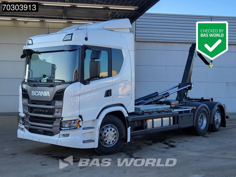 Scania G 460 6X2 NEW! 20tons HIAB Containersystem Lift+Steering Axle Automatic Retarder Euro 6 - Hook lift truck: picture 1 Scania G 460 6X2 NEW! 20tons HIAB Containersystem Lift+Steering Axle Automatic Retarder Euro 6 - Hook lift truck: picture 1