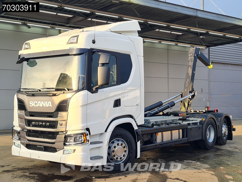 Scania G460 6X2 NEW! 20tons HIAB Containersystem Lift+Steering Axle Automatic Retarder Euro 6 - Hook lift truck: picture 3 Scania G460 6X2 NEW! 20tons HIAB Containersystem Lift+Steering Axle Automatic Retarder Euro 6 - Hook lift truck: picture 3