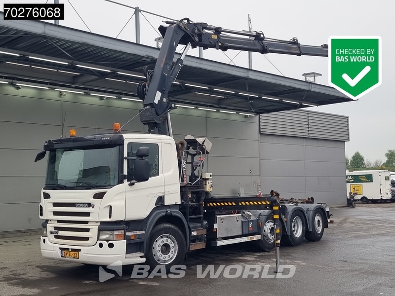 Scania P380 8X2 Hiab 211 Hipro Crane 21tons Multilift Lift+Lenkachse Euro 5 - Hook lift truck, Crane truck: picture 1 Scania P380 8X2 Hiab 211 Hipro Crane 21tons Multilift Lift+Lenkachse Euro 5 - Hook lift truck, Crane truck: picture 1