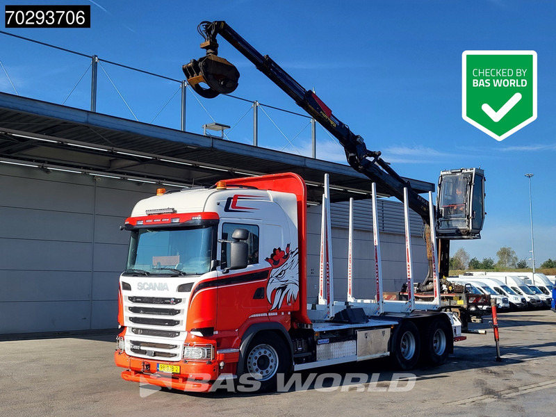 Scania R450 R 6X4 NL-Truck Kesla 2110T Crane Kran Holztransport Manual ACC Xenon Euro 6 - Timber truck, Crane truck: picture 1 Scania R450 R 6X4 NL-Truck Kesla 2110T Crane Kran Holztransport Manual ACC Xenon Euro 6 - Timber truck, Crane truck: picture 1