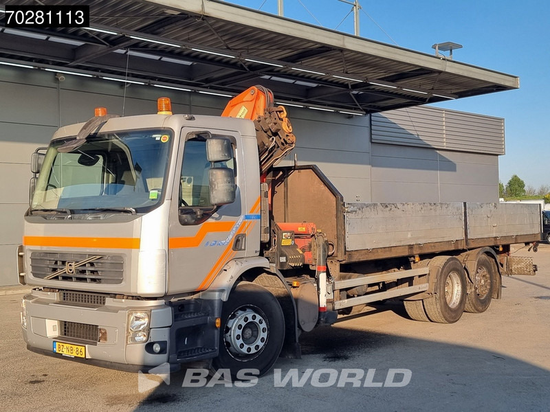 Dropside/ Flatbed truck, Crane truck Volvo FE 280 6X2 NL-Truck Palfinger PK15500 Kran Crane Manual Liftachse Euro 4: picture 8