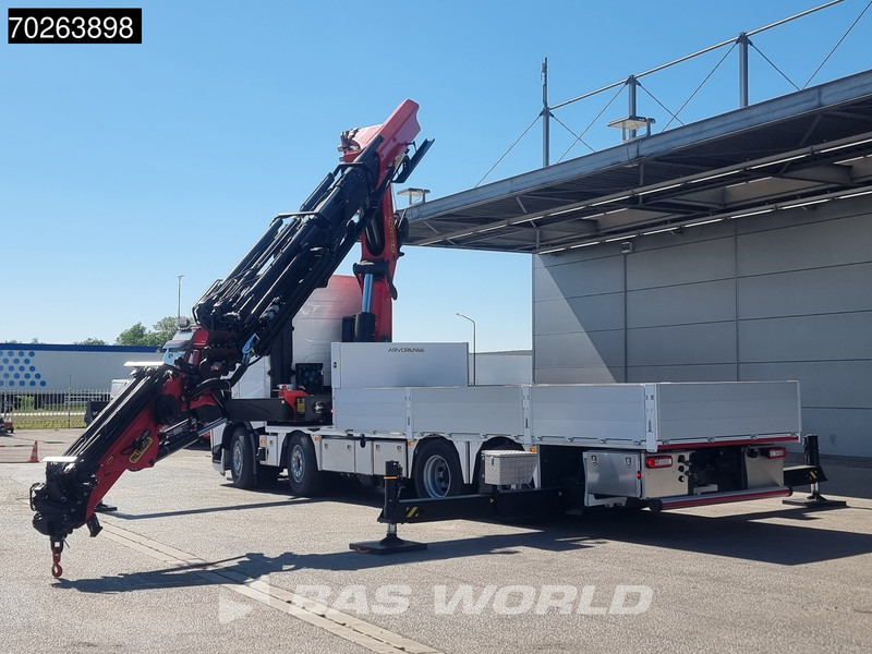 New Dropside/ Flatbed truck, Crane truck Volvo FH 500 8X2 Palfinger PK92002 SH JIB Kran Lift-Lenkachse Navi Euro 6: picture 7