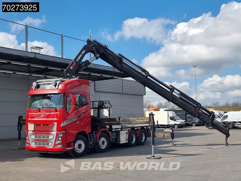 Dropside/ Flatbed truck, Crane truck Volvo FH16 650 8X4 Hiab X-HIPRO 1058EP-6 Kran Crane ADR Lift+Lenkachse Euro 6: picture 7