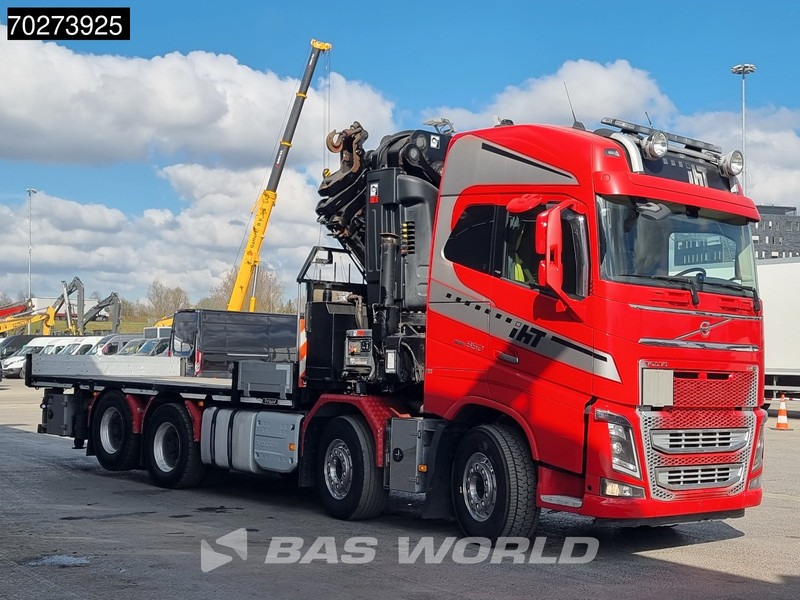 Dropside/ Flatbed truck, Crane truck Volvo FH16 650 8X4 Hiab X-HIPRO 1058EP-6 Kran Crane ADR Lift+Lenkachse Euro 6: picture 15
