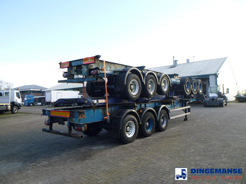 Crane Fruehauf Stack - 3 x container trailer 20-20-30-40 ft - Container transporter/ Swap body semi-trailer: picture 4 Crane Fruehauf Stack - 3 x container trailer 20-20-30-40 ft - Container transporter/ Swap body semi-trailer: picture 4