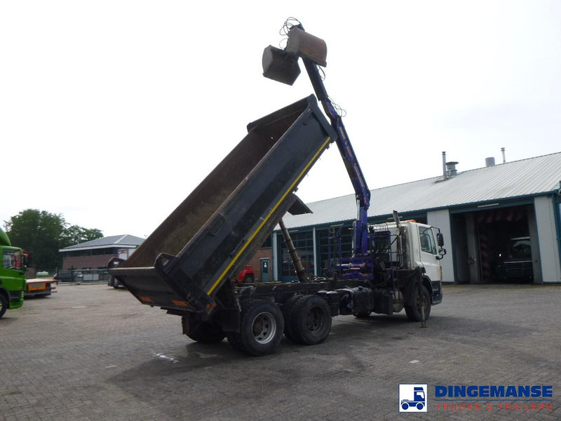 DAF CF 75.310 6x4 RHD tipper + HMF 1144 K-1 + grapple - Crane truck: picture 4 DAF CF 75.310 6x4 RHD tipper + HMF 1144 K-1 + grapple - Crane truck: picture 4