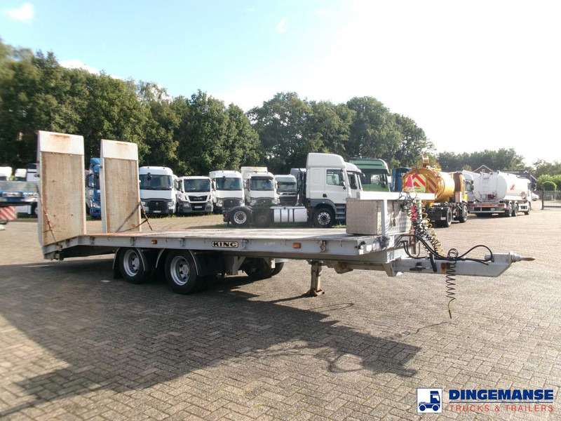 KING 2-axle platform drawbar trailer 14t + ramps - Dropside/ Flatbed trailer: picture 2 KING 2-axle platform drawbar trailer 14t + ramps - Dropside/ Flatbed trailer: picture 2