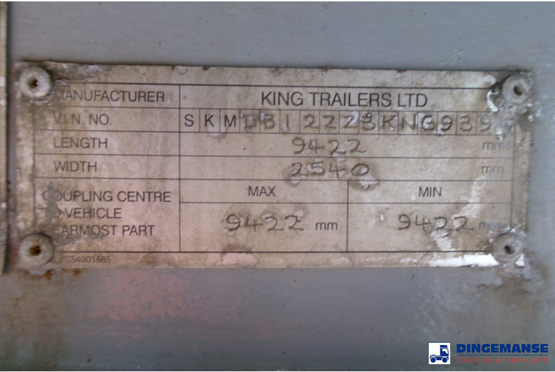 Dropside/ Flatbed trailer KING 2-axle platform drawbar trailer 14t + ramps: picture 19
