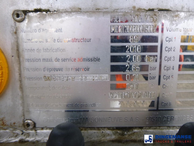 Tank semi-trailer MAISONNEUVE Bitumen tank inox 34.8 m3 / 1 comp: picture 20