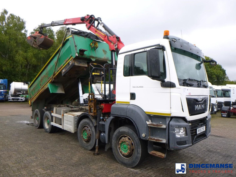 MAN TGS 35.400 8X4 RHD tipper + Palfinger Epsilon M125L - Crane truck: picture 2 MAN TGS 35.400 8X4 RHD tipper + Palfinger Epsilon M125L - Crane truck: picture 2