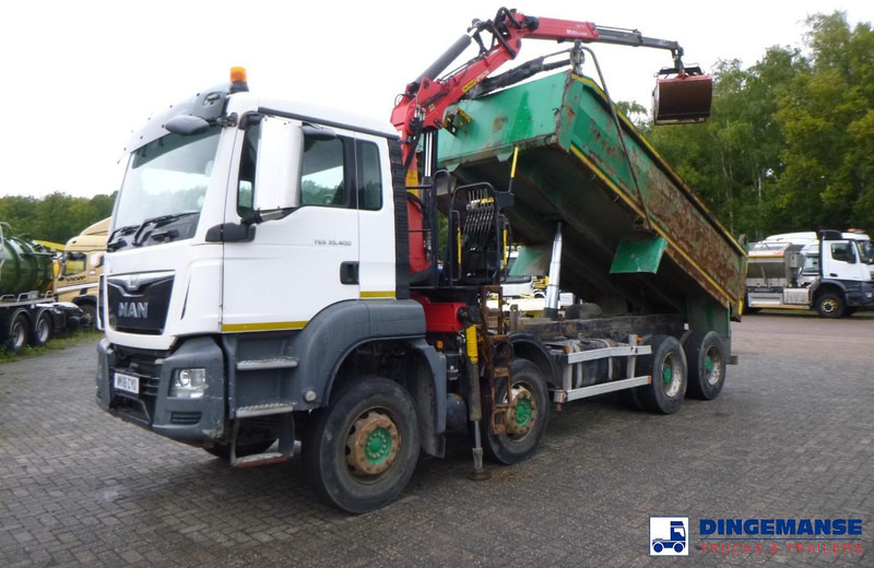MAN TGS 35.400 8X4 RHD tipper + Palfinger Epsilon M125L - Crane truck: picture 1 MAN TGS 35.400 8X4 RHD tipper + Palfinger Epsilon M125L - Crane truck: picture 1
