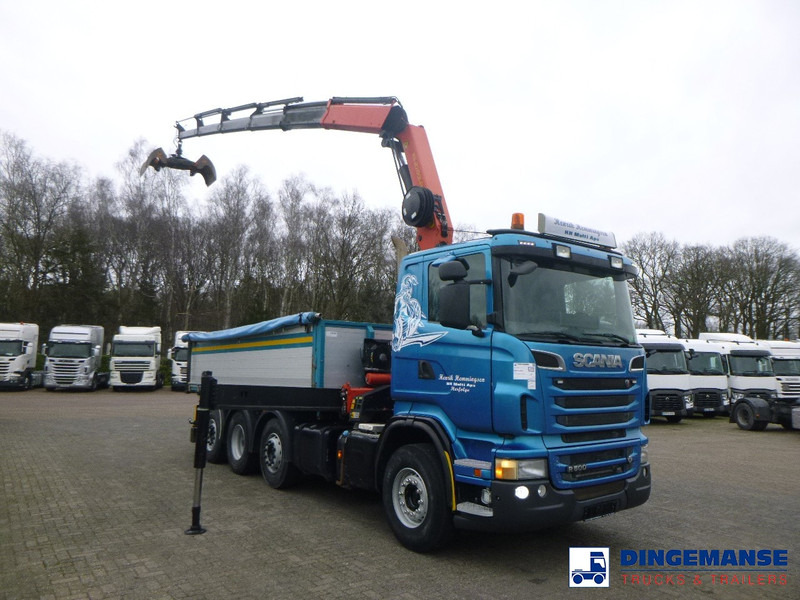 Scania R 500 8X2 tipper + Palfinger PK27001 EHD - Crane truck: picture 2 Scania R 500 8X2 tipper + Palfinger PK27001 EHD - Crane truck: picture 2