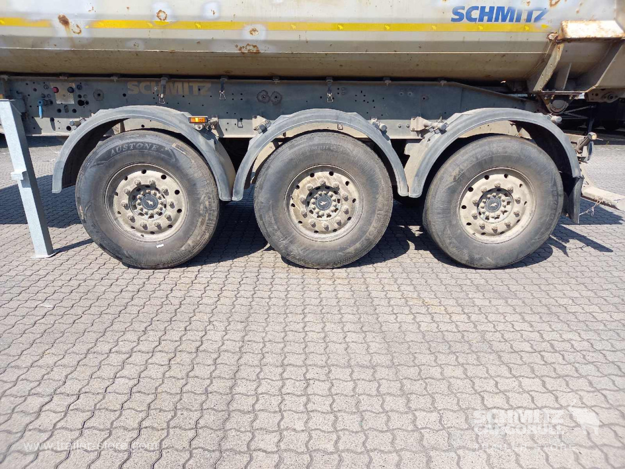 SCHMITZ Auflieger Kipper Stahlrundmulde 25m³ - Tipper semi-trailer: picture 2 SCHMITZ Auflieger Kipper Stahlrundmulde 25m³ - Tipper semi-trailer: picture 2