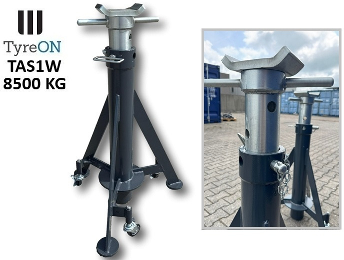 TAS1W8.5T axle support 900-1500 mm mobile - 3 suspended castors wheels - Integrated coil spring - Warehouse equipment: picture 3 TAS1W8.5T axle support 900-1500 mm mobile - 3 suspended castors wheels - Integrated coil spring - Warehouse equipment: picture 3