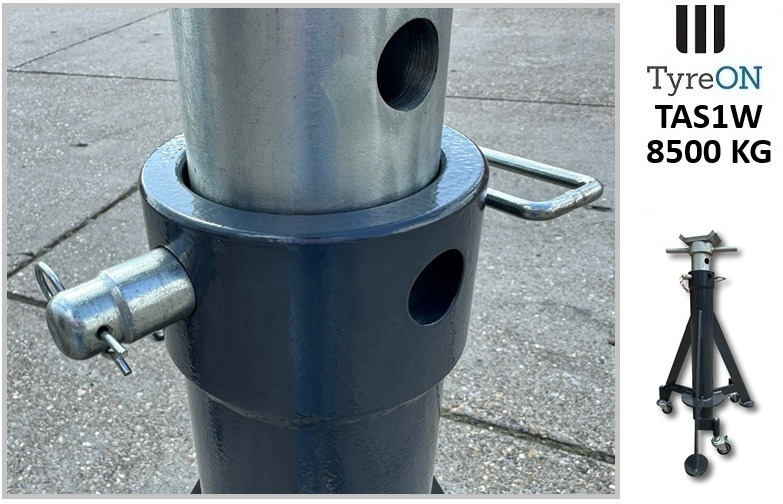 TAS1W8.5T axle support 900-1500 mm mobile - 3 suspended castors wheels - Integrated coil spring - Warehouse equipment: picture 5 TAS1W8.5T axle support 900-1500 mm mobile - 3 suspended castors wheels - Integrated coil spring - Warehouse equipment: picture 5