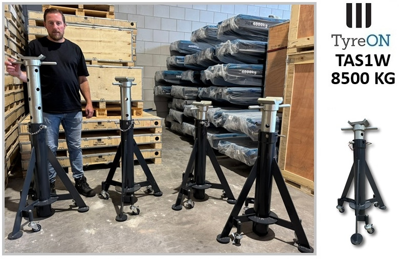 TAS1W8.5T axle support 900-1500 mm mobile - 3 suspended castors wheels - Integrated coil spring - Warehouse equipment: picture 4 TAS1W8.5T axle support 900-1500 mm mobile - 3 suspended castors wheels - Integrated coil spring - Warehouse equipment: picture 4