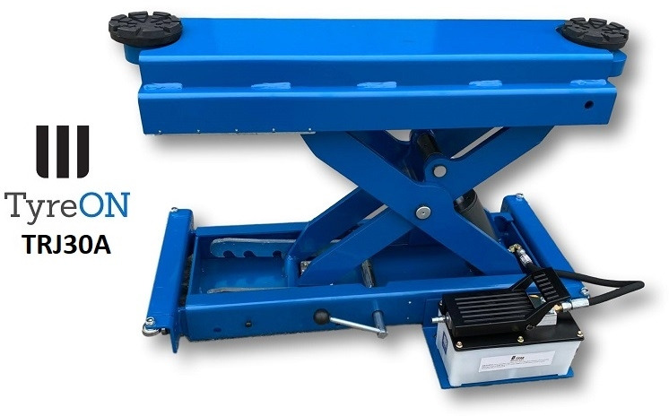 TRJ30A air-hydraulic rolling axle jack 3.0T- Height adjustable adapters - Workshop equipment: picture 1 TRJ30A air-hydraulic rolling axle jack 3.0T- Height adjustable adapters - Workshop equipment: picture 1
