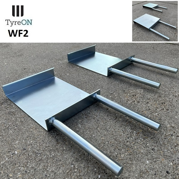 WF2 wheel forks for vehicles with different track widths like ride-on lawn mowers - suitable for tyreON TL10E - Set of 2 pieces - Workshop equipment: picture 4 WF2 wheel forks for vehicles with different track widths like ride-on lawn mowers - suitable for tyreON TL10E - Set of 2 pieces - Workshop equipment: picture 4