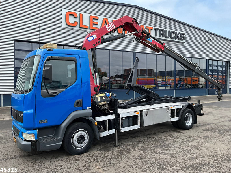 DAF FA 45 LF 180 HMF 7 Tonmeter laadkraan - Hook lift truck, Crane truck: picture 1 DAF FA 45 LF 180 HMF 7 Tonmeter laadkraan - Hook lift truck, Crane truck: picture 1