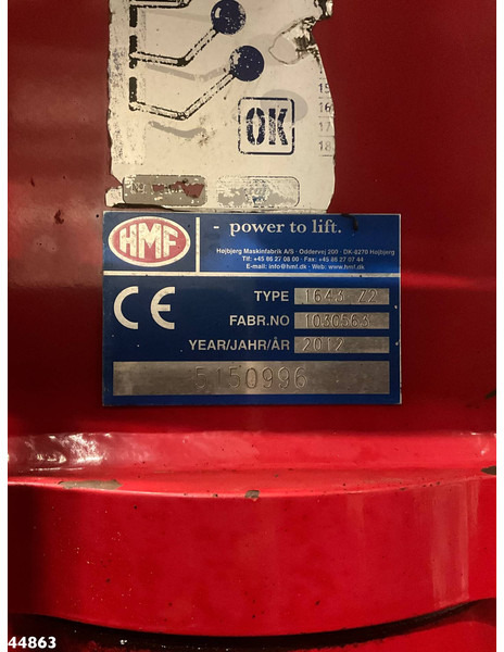 Hook lift truck, Crane truck DAF FAQ 85 CF 460 HMF 16 Tonmeter Z-kraan: picture 20