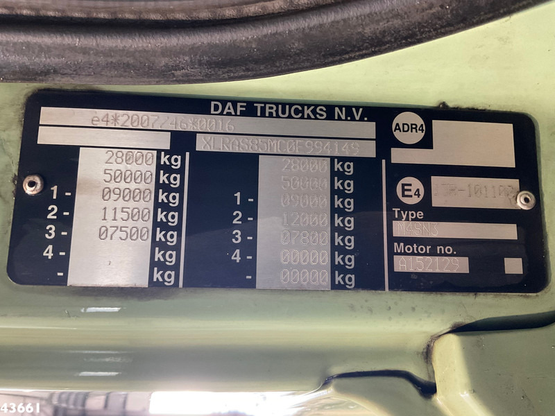 Hook lift truck DAF FAS 85 CF 410 VDL 21 Ton haakarmsysteem: picture 19