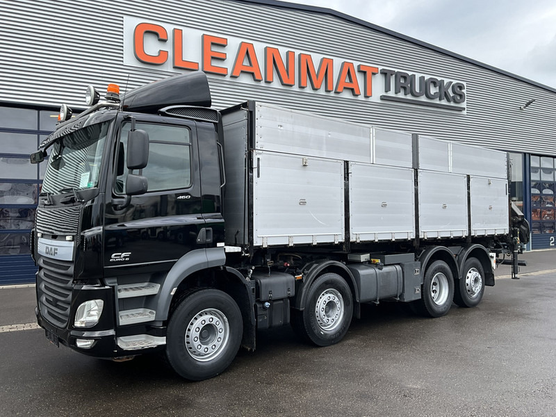 Tipper, Crane truck DAF FAX CF 480 Euro 6 HMF 21 Tonmeter laadkraan: picture 10