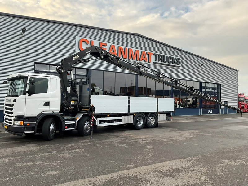 Scania G 450 8x2 Euro 6 Hiab 32 Tonmeter laadkraan Just 114.221 km! - Crane truck: picture 1 Scania G 450 8x2 Euro 6 Hiab 32 Tonmeter laadkraan Just 114.221 km! - Crane truck: picture 1