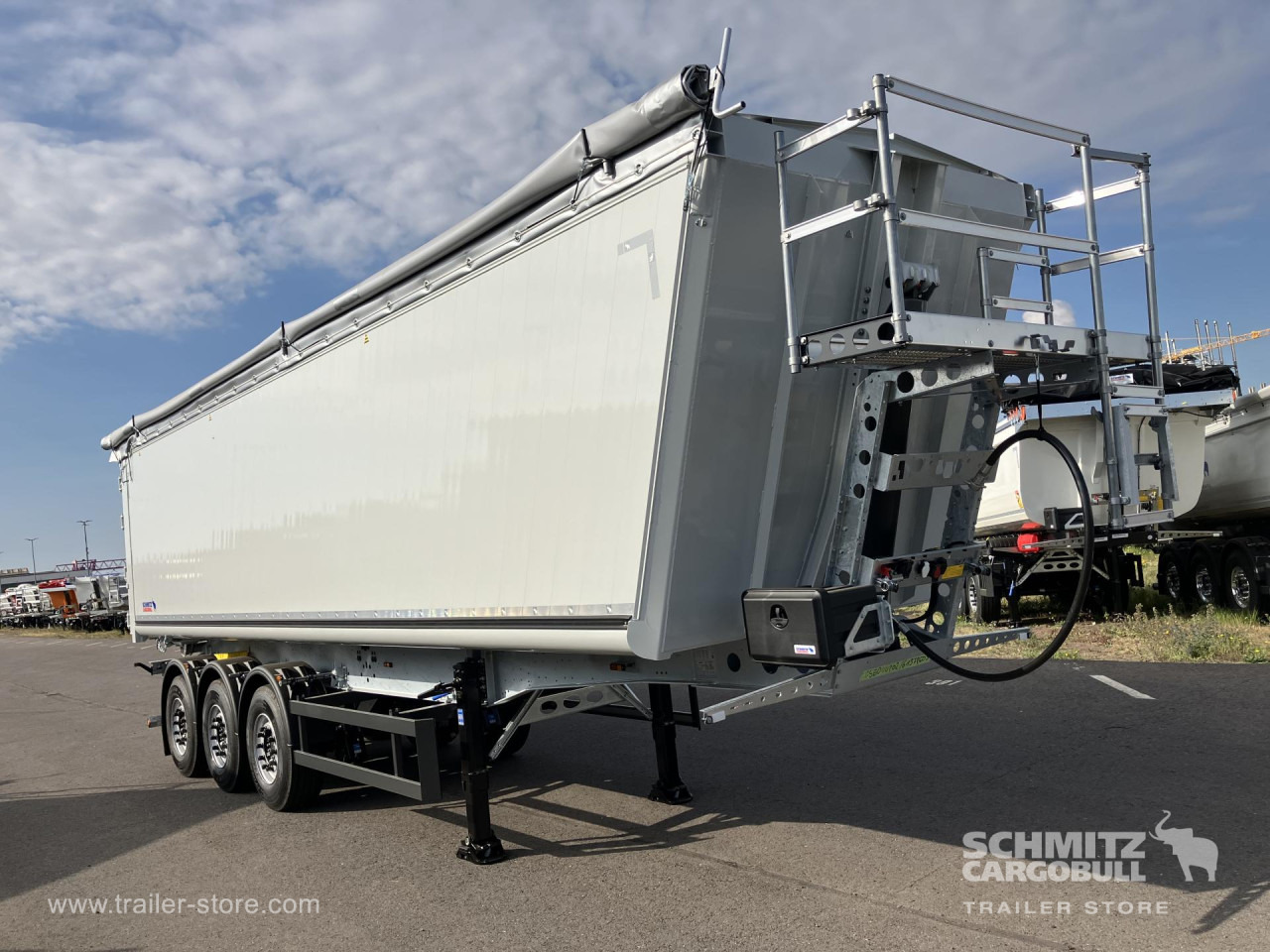 SCHMITZ Auflieger Kipper Alukastenmulde - Tipper semi-trailer: picture 1 SCHMITZ Auflieger Kipper Alukastenmulde - Tipper semi-trailer: picture 1