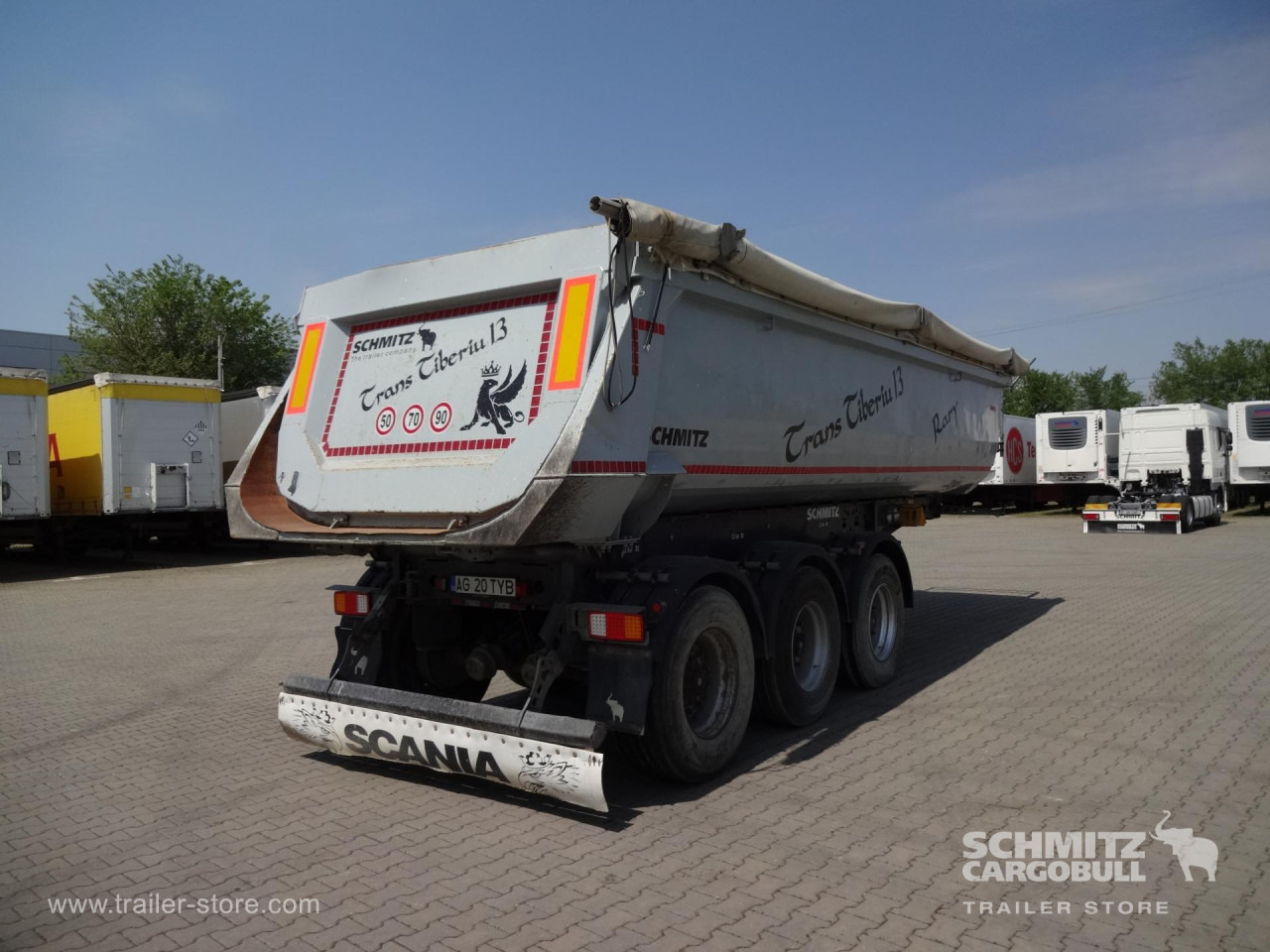 SCHMITZ Tipper Steel half pipe body 24m³ - Tipper semi-trailer: picture 3 SCHMITZ Tipper Steel half pipe body 24m³ - Tipper semi-trailer: picture 3