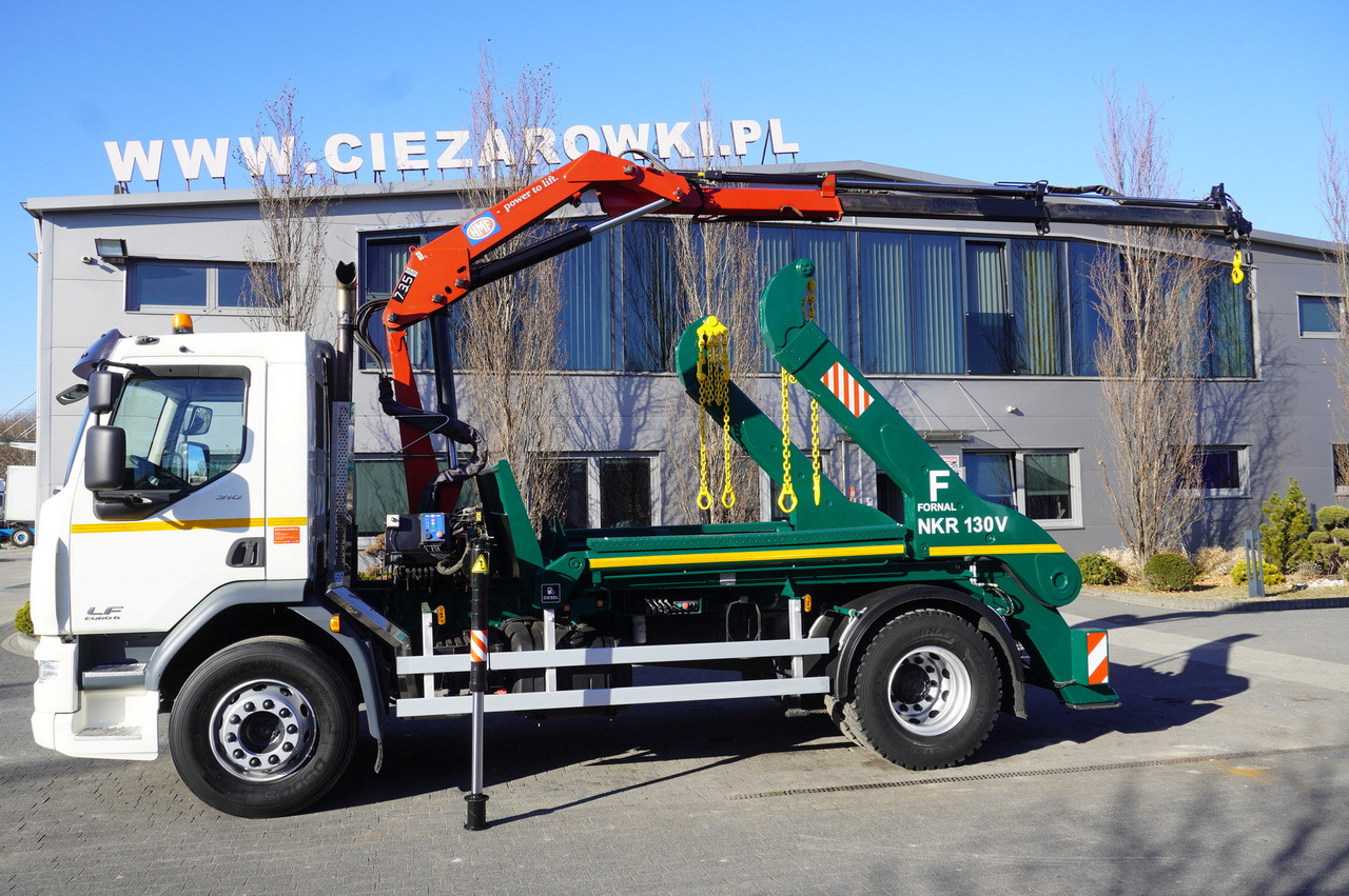 DAF LF 18.310 E6 / Skip loader Fornal NKR 130V / HDS HMF 735 K2 / Manual gearbox - Hook lift truck, Crane truck: picture 4 DAF LF 18.310 E6 / Skip loader Fornal NKR 130V / HDS HMF 735 K2 / Manual gearbox - Hook lift truck, Crane truck: picture 4