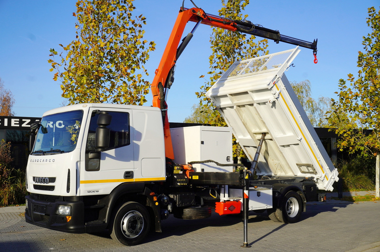 IVECO Eurocargo 120E18 Crane Palfinger / 3-way tipper / sleeper cab - Tipper, Crane truck: picture 1 IVECO Eurocargo 120E18 Crane Palfinger / 3-way tipper / sleeper cab - Tipper, Crane truck: picture 1