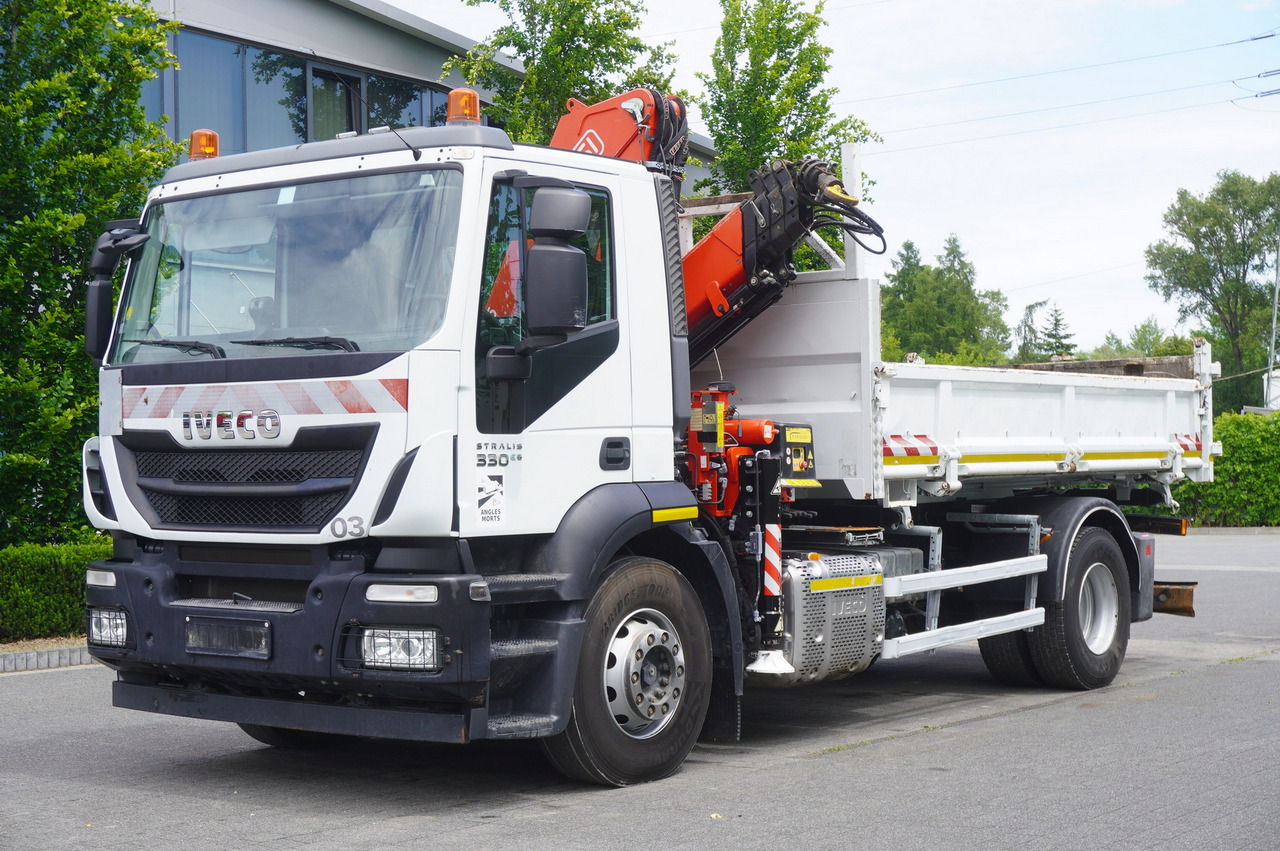 IVECO STRALIS 330 E6 / FASSI 195A 8.5 T / 3-side tipper - Tipper, Crane truck: picture 2 IVECO STRALIS 330 E6 / FASSI 195A 8.5 T / 3-side tipper - Tipper, Crane truck: picture 2