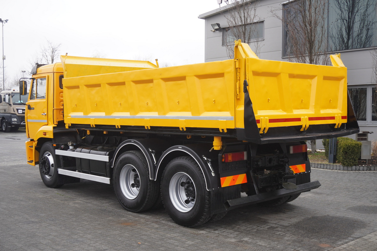 Tipper, Crane truck KAMAZ T2530 E5 6×4 / 3-sided tipper: picture 6