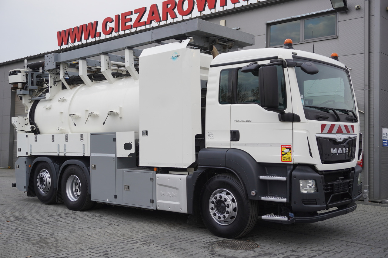 MAN TGS 26.360 E6 / RIVARD sewage cleaner 18 m3 / 180 tho. km / steering axle / 2 units - Vacuum truck: picture 2 MAN TGS 26.360 E6 / RIVARD sewage cleaner 18 m3 / 180 tho. km / steering axle / 2 units - Vacuum truck: picture 2