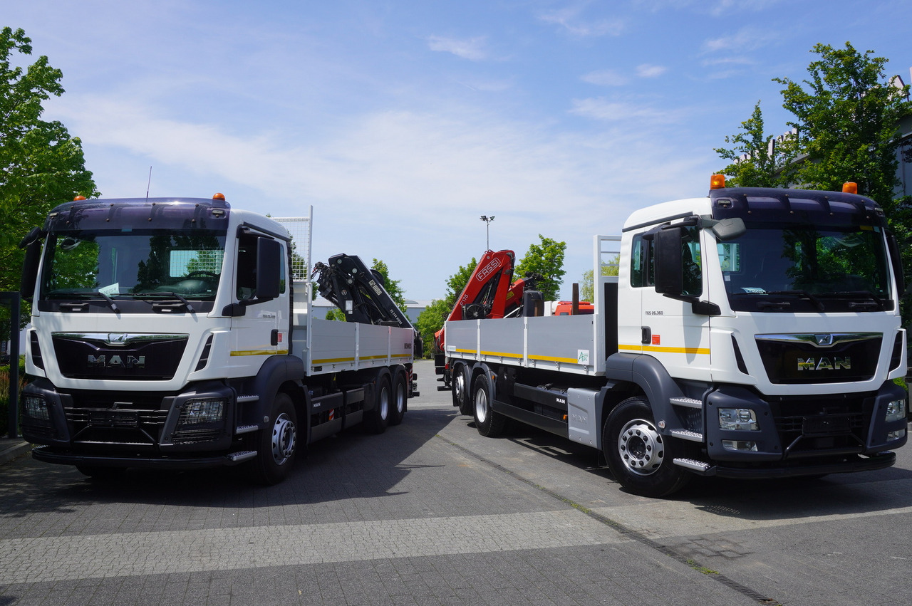 Dropside/ Flatbed truck, Crane truck MAN TGS 26.360 Flatbed / Fassi F175 7.7 T / steered 3rd axle: picture 30