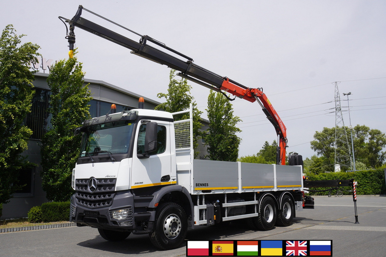MERCEDES-BENZ AROCS 2636 Flatbed / HDS FASSI F175 7.7 T / 150,000 km - Mobile crane: picture 1 MERCEDES-BENZ AROCS 2636 Flatbed / HDS FASSI F175 7.7 T / 150,000 km - Mobile crane: picture 1