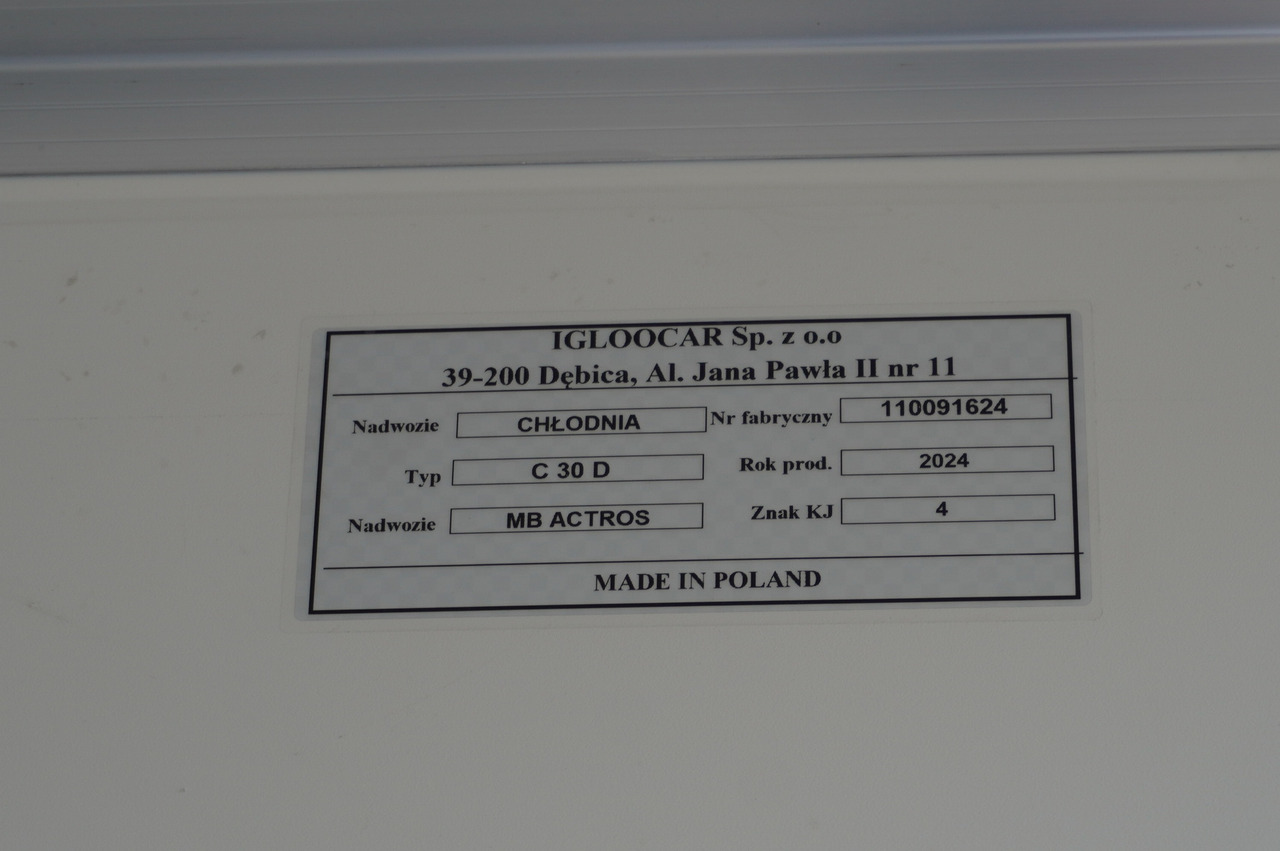 New Refrigerator truck MERCEDES-BENZ Actros 2545 MP5 6×2 E6 / NEW Igloocar refrigerator / 19 pallets: picture 12