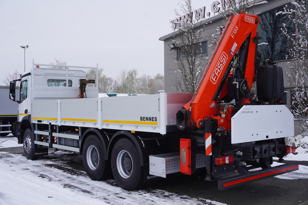 MERCEDES-BENZ Arocs 2633 flatbed truck / Crane FASSI F155A.0.23 / REMOTE CONTROL / 230,000 km - Crane truck: picture 3 MERCEDES-BENZ Arocs 2633 flatbed truck / Crane FASSI F155A.0.23 / REMOTE CONTROL / 230,000 km - Crane truck: picture 3