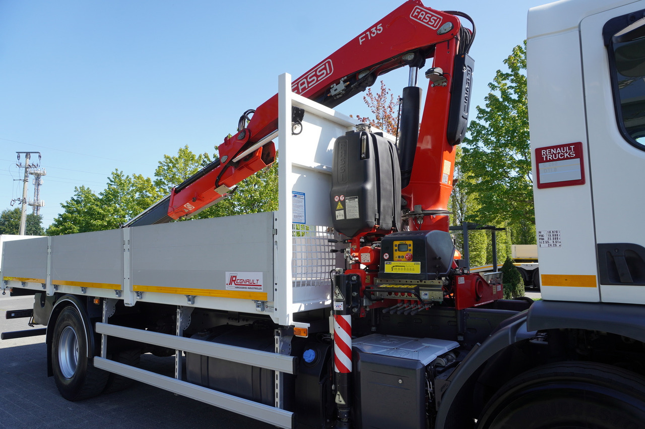 Crane truck RENAULT C280 DTI 8 / FASSI crane 5.6 T / range 8 m / Flatbed 15 EPAL: picture 9