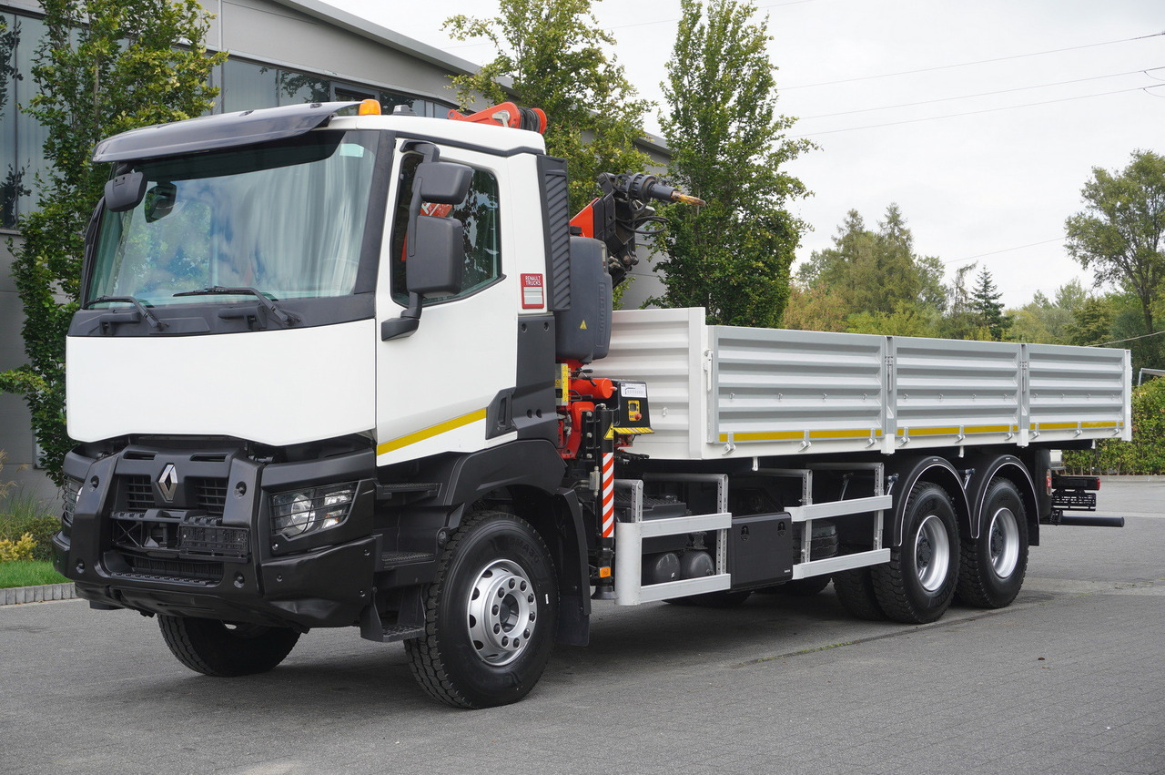 RENAULT K380 6×4 / FASSI F175 crane 7.85 t / 120 thousand km! / 2-sided tipper - Tipper, Crane truck: picture 3 RENAULT K380 6×4 / FASSI F175 crane 7.85 t / 120 thousand km! / 2-sided tipper - Tipper, Crane truck: picture 3