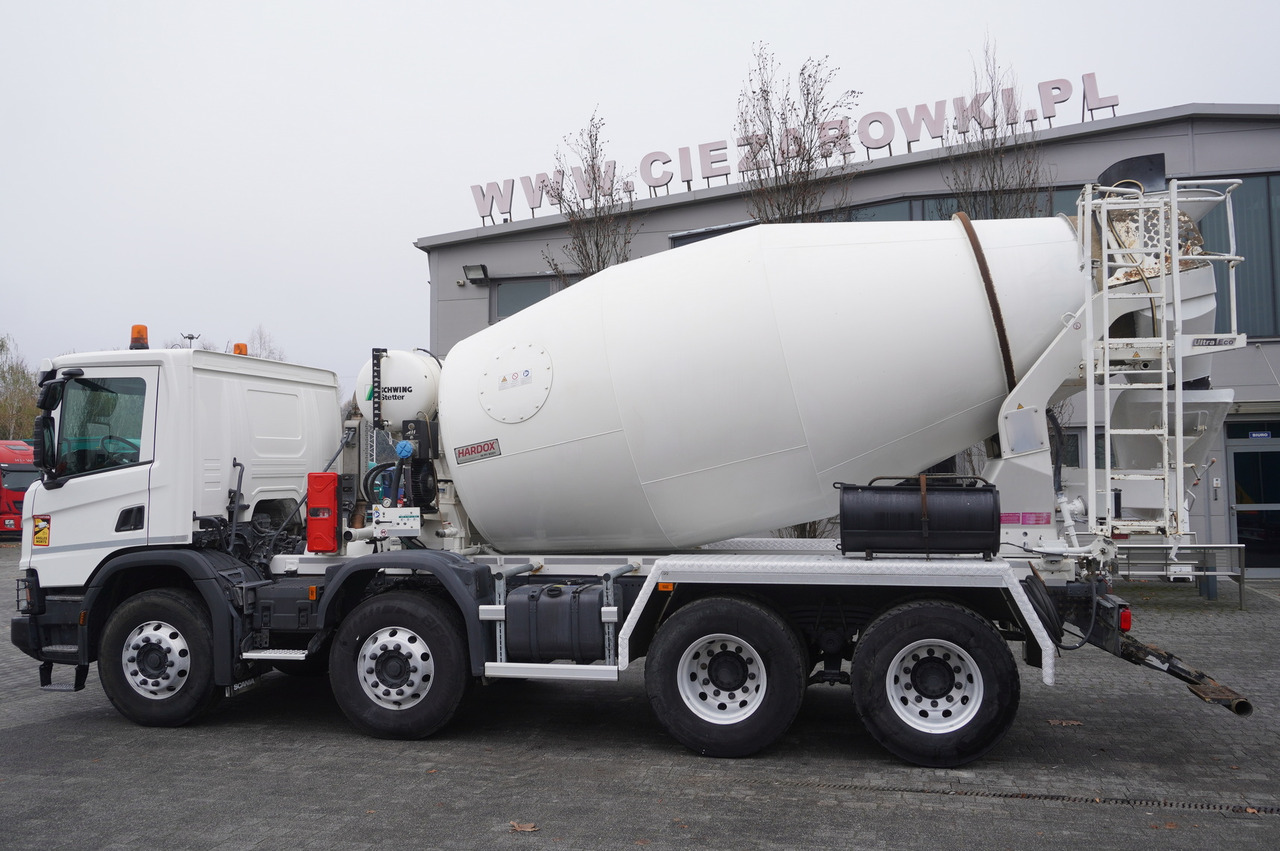 SCANIA P410 XT 8x4 / 80 tho. km!!! / SCHWING-STATTER AM 9 FHC 9 m3 concrete mixer - Concrete mixer truck: picture 5 SCANIA P410 XT 8x4 / 80 tho. km!!! / SCHWING-STATTER AM 9 FHC 9 m3 concrete mixer - Concrete mixer truck: picture 5