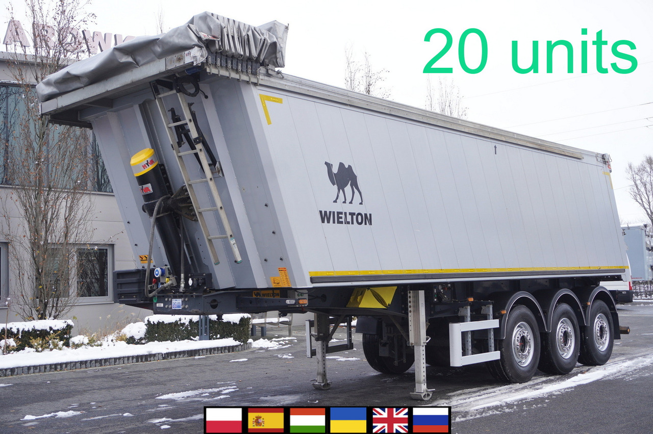 WIELTON NW-3 / weight 6.2 t / capacity 38m3 / Electrically folded roof / Teflon / 20 units, 2022 - Tipper semi-trailer: picture 1 WIELTON NW-3 / weight 6.2 t / capacity 38m3 / Electrically folded roof / Teflon / 20 units, 2022 - Tipper semi-trailer: picture 1