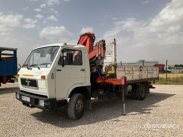 1992 MAN 10.150 Hiab 8080-3 on 4x2 Dump Truck with Crane - Flail mower/ Mulcher: picture 3 1992 MAN 10.150 Hiab 8080-3 on 4x2 Dump Truck with Crane - Flail mower/ Mulcher: picture 3