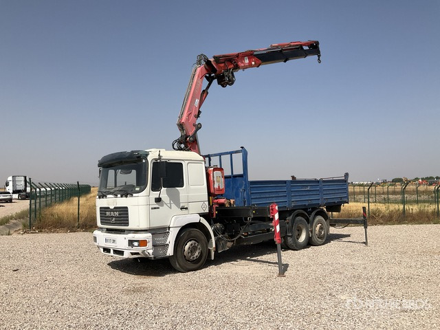 1999 MAN 26.414 FNLL Fassi F260XP Articulated Boom o ... Dump Truck with Crane - Tipper, Crane truck: picture 2 1999 MAN 26.414 FNLL Fassi F260XP Articulated Boom o ... Dump Truck with Crane - Tipper, Crane truck: picture 2